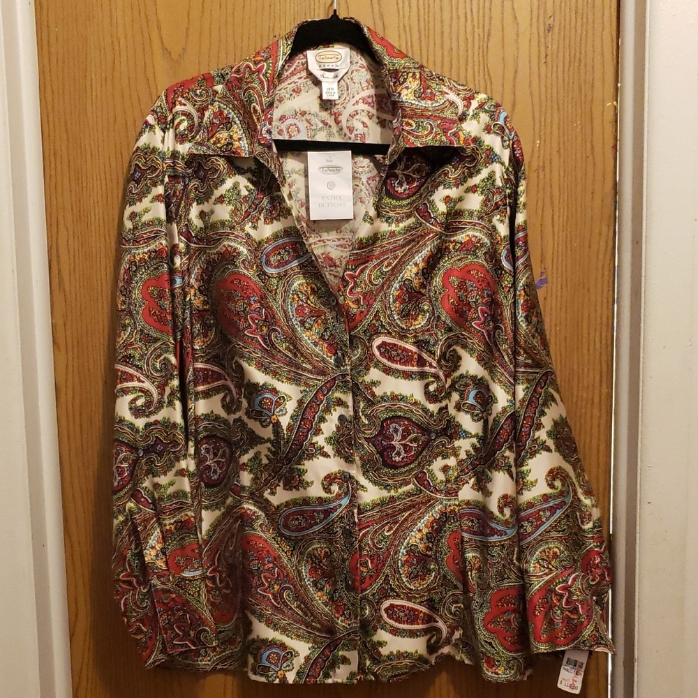 Talbots Multicolor Paisley Blouse